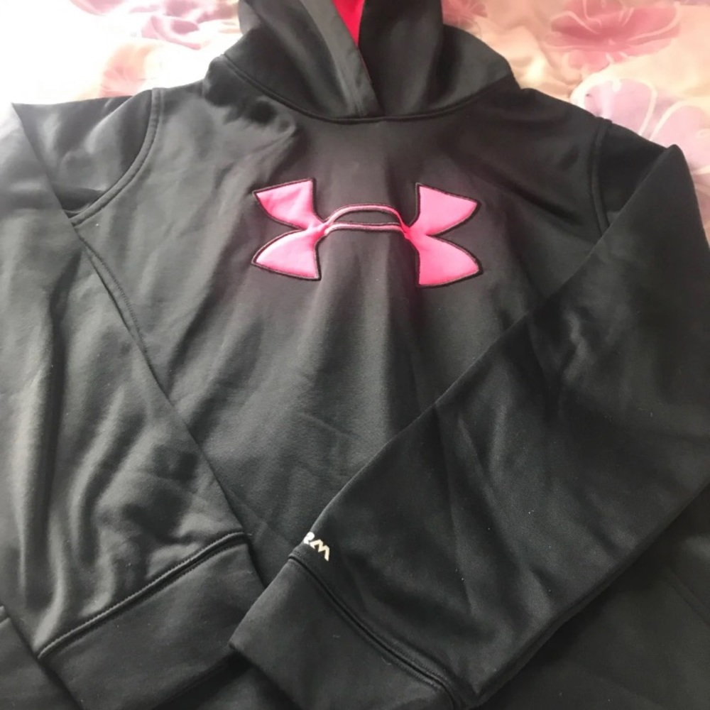 Black And Pink Under Armour Hoodie